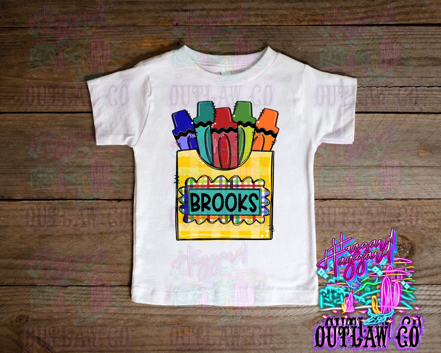 Crayon Name Tee