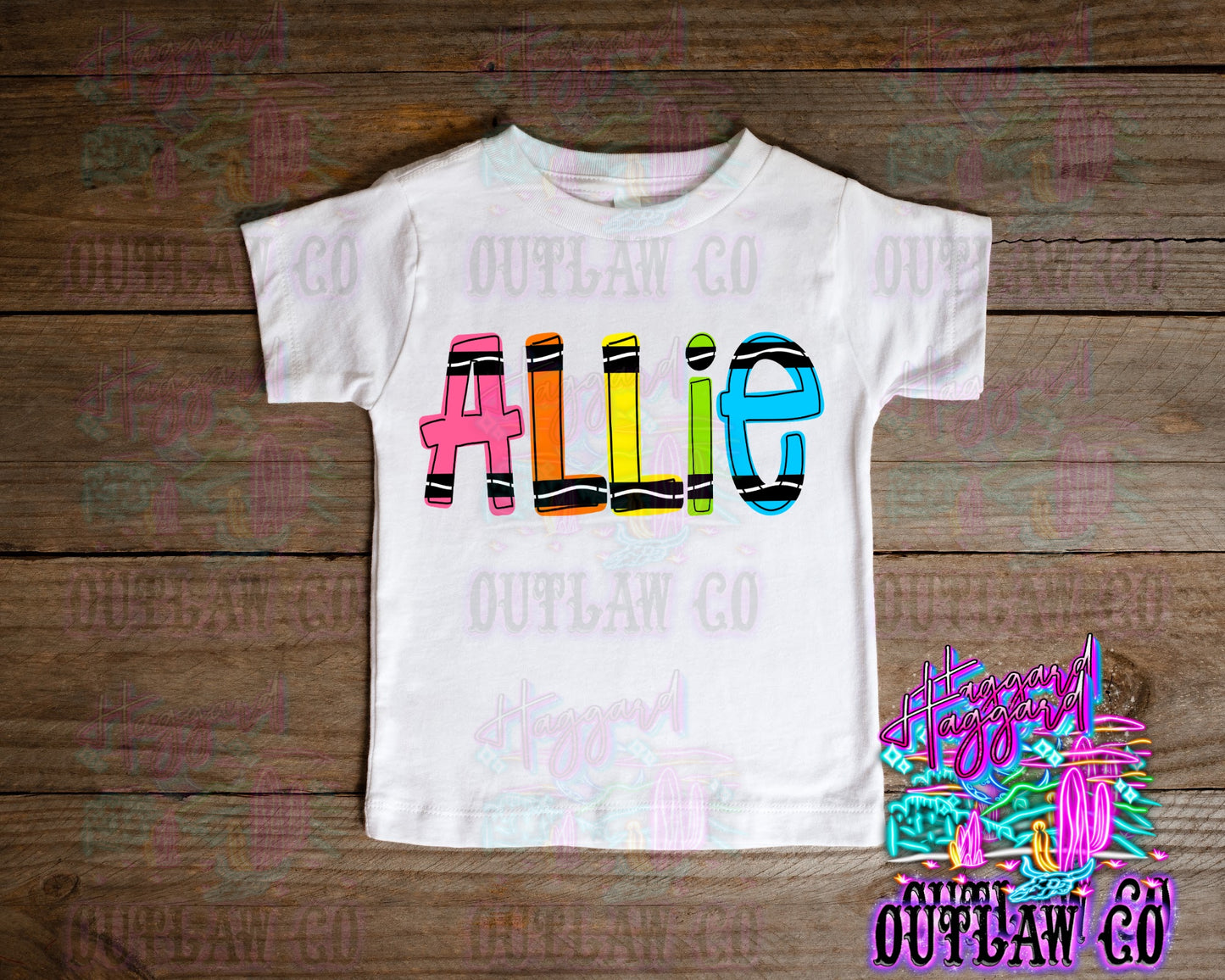 Crayon Name Tee