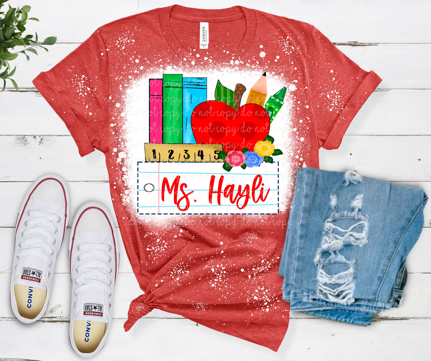 Custom Name Teacher Tee
