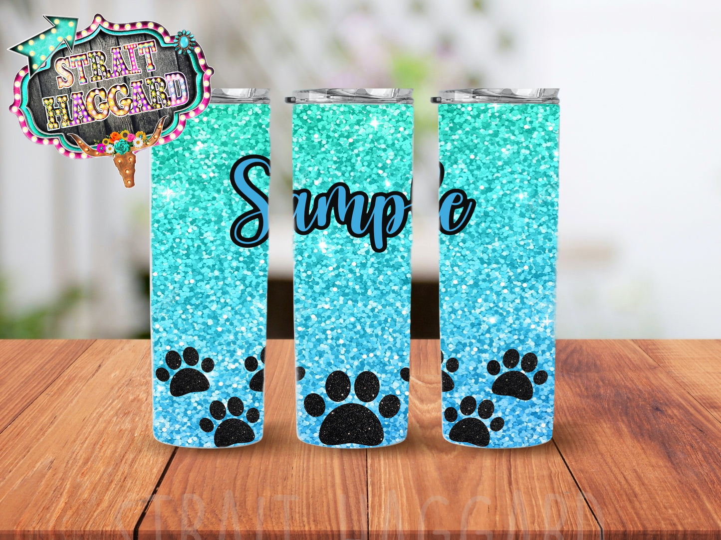 Custom Paw Print 20oz Tumbler