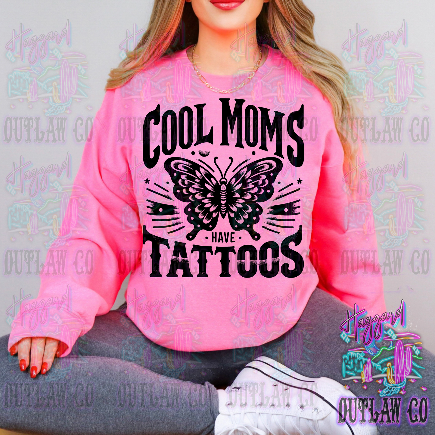 Cool Moms Have Tattoos Sweatshirt