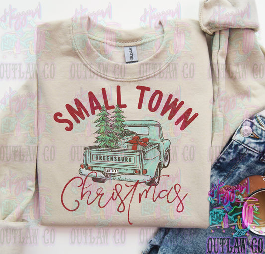 Small Town Christmas Custom Town Sweatshirt