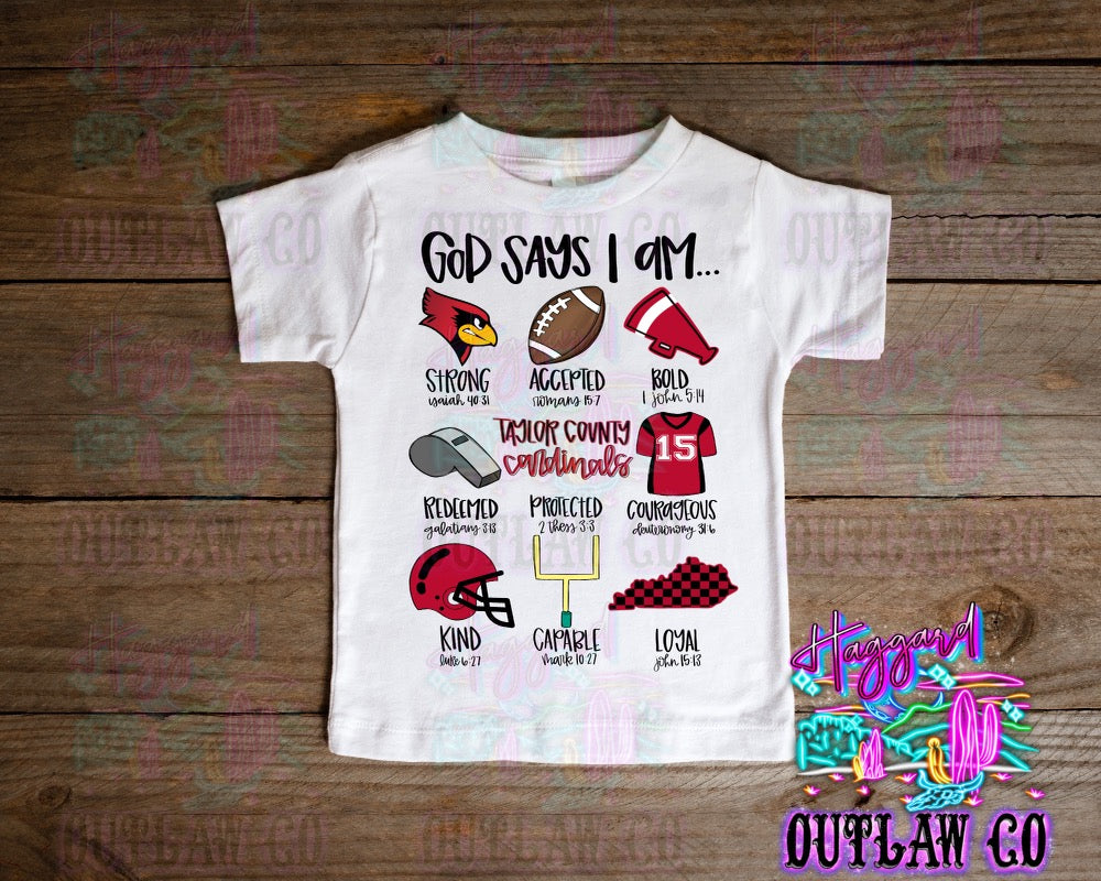 *SHOP EXCLUSIVE* God Says School Spirit- KIDS