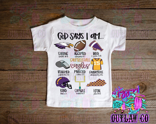 *SHOP EXCLUSIVE* God Says School Spirit- KIDS