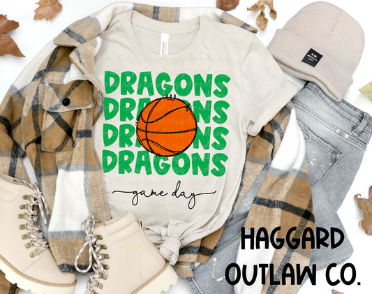 Dragons Basketball Tee