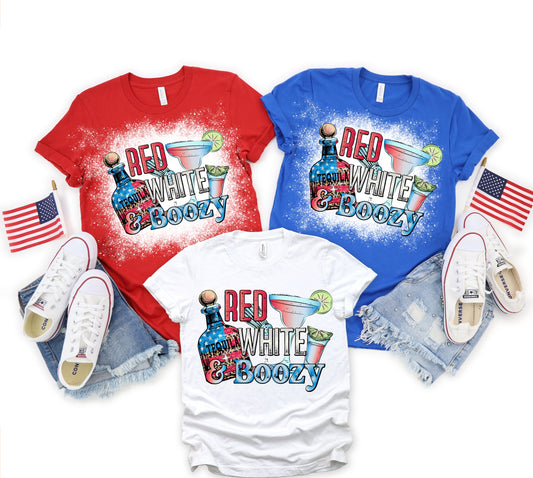 Red White Boozy Tee