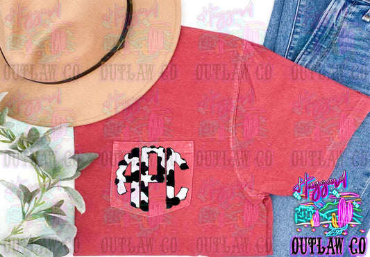 Cow Monogram Tee
