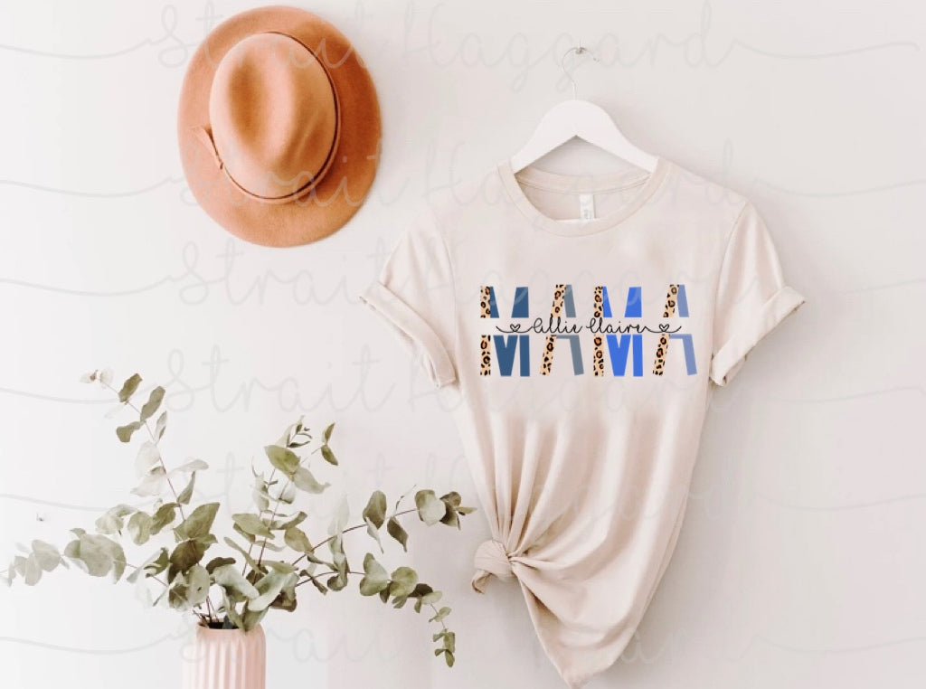 Mama Personalized Name Tee