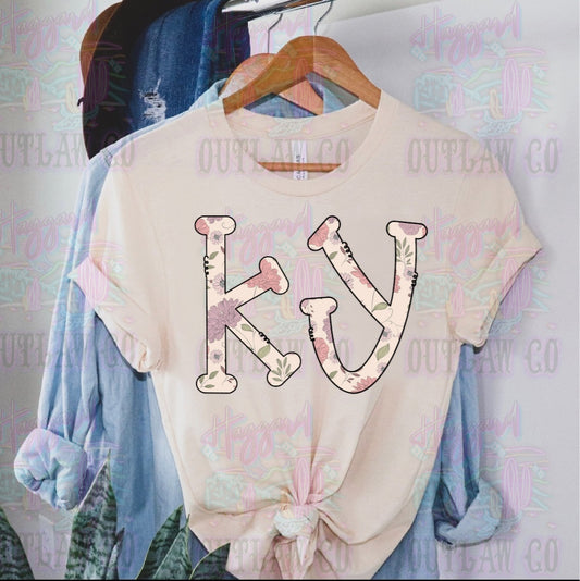 KY Boho Floral Tee