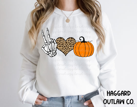 Peace Love Pumpkin Sweatshirt