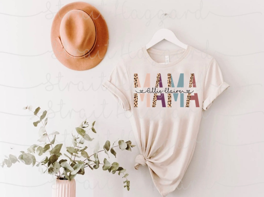 Mama Personalized Name Tee